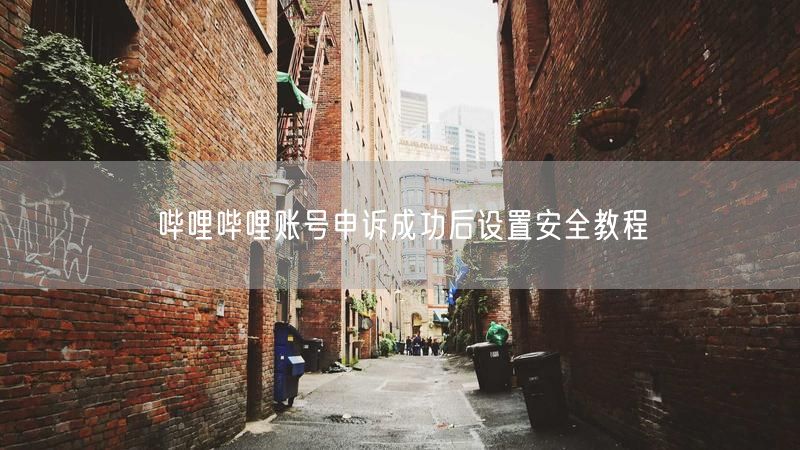 哔哩哔哩账号申诉成功后设置安全教程