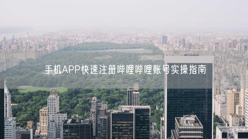 手机APP快速注册哔哩哔哩账号实操指南