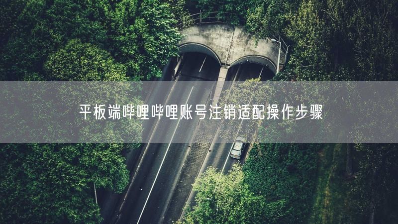 平板端哔哩哔哩账号注销适配操作步骤